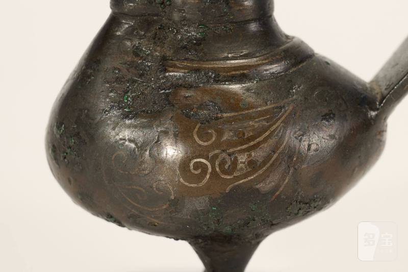 Lot959 明 铜嵌银天鸡尊 - 图3